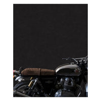 Trip Machine Touring Seat Royal Enfield Twins - tobacco suede